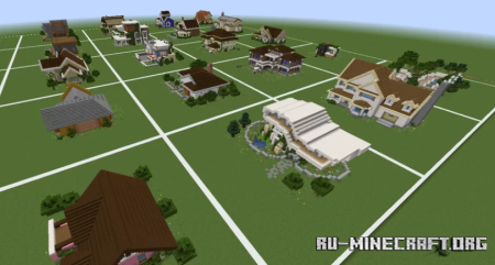  Map 50 House buldings  Minecraft