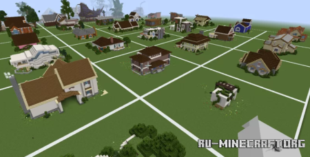  Map 50 House buldings  Minecraft