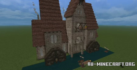  Big Watermill by Felynriia  Minecraft