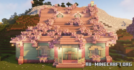 Скачать Cherry and Birch Pastel Minty Manor для Minecraft