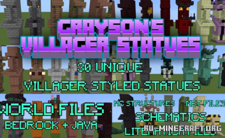  Grayson's Villager Statue Repository  Minecraft