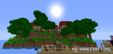  village on an island by mozari  Minecraft