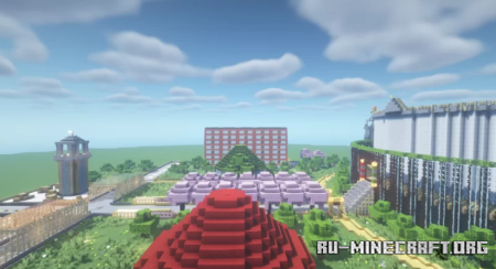  Magic stadium and castle  Minecraft