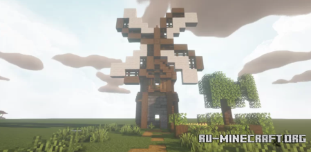  Cute Rustic Windmill  Minecraft