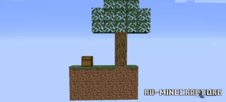 Скачать SkyIsland 2D (Bedrock) для Minecraft