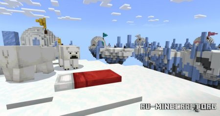  Winter Bedwars map  Minecraft PE