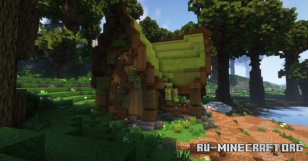 Скачать Wood Elven House by HugoTheCopter для Minecraft