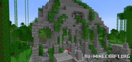 Скачать stone throne hall for a jungle leader для Minecraft