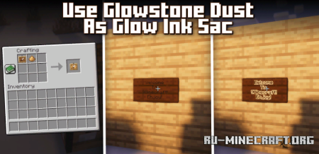  Use Glowstone Dust as Glow Ink Sacs  Minecraft 1.19.4