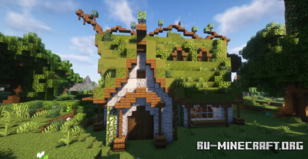  Moss and Grass House  Minecraft