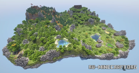  Four Forest Sky Island  Minecraft