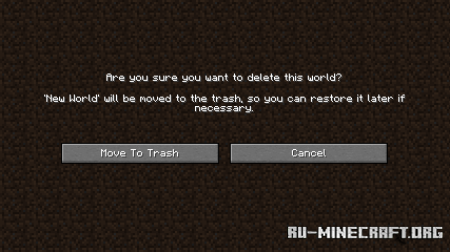  Delete Worlds To Trash  Minecraft 1.20.4
