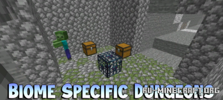 Скачать Biome Specific Dungeons для Minecraft 1.12.2