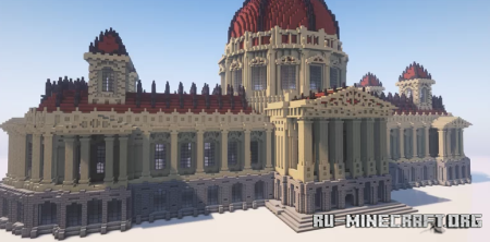  Townhall. Neoclassical architecture  Minecraft