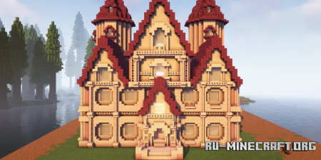  Cherry Crimson Manor  Minecraft