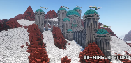  Mountain Castle. Fantasy Castle  Minecraft
