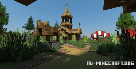  Village on the hills by Halltry  Minecraft