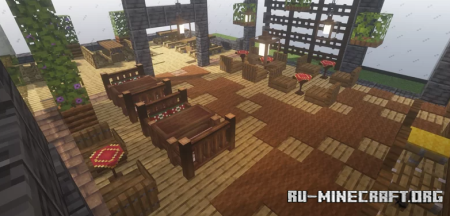  Cafe, Coffeehouse, Coffee shop  Minecraft