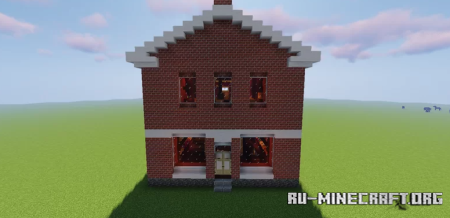 Red Brick Store  Minecraft
