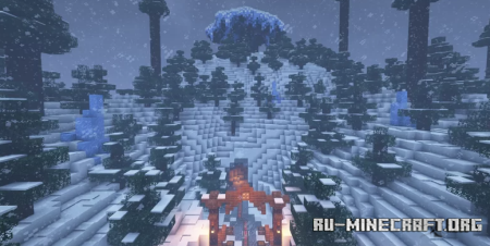  Road to The Ancient Snowflake Tree  Minecraft