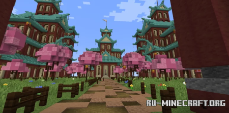  Sakura Temple by NoobCreatora  Minecraft