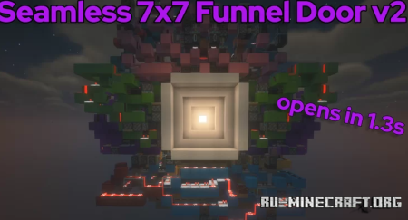  Seamless 7x7 Vault - Funnel Door  Minecraft
