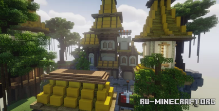  Yellow Tower Lobby - 100x100  Minecraft
