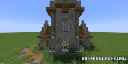  Medieval Tower House With Pigsty  Minecraft