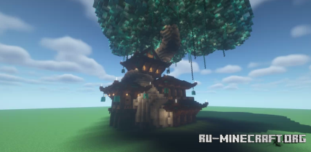  Fantasy Japanese Tree House  Minecraft