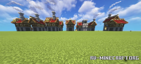  Red Roofed Medival House Assets  Minecraft