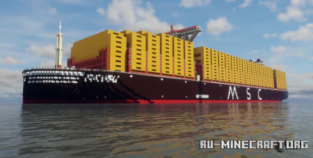  MSC IRINA - world's largest container ship  Minecraft
