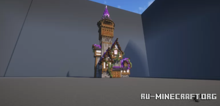  Fantasy House with tower  Minecraft