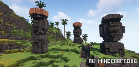  Moai Island  Minecraft