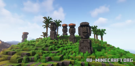  Moai Island  Minecraft