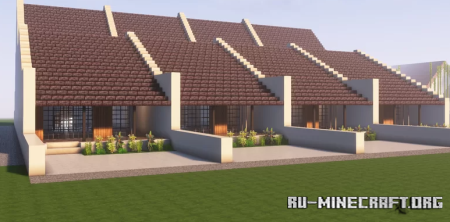  Row Houses - Corner Lot Version  Minecraft