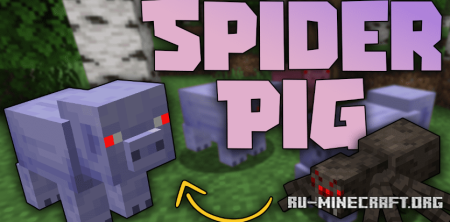  Spider Pig  Minecraft 1.21