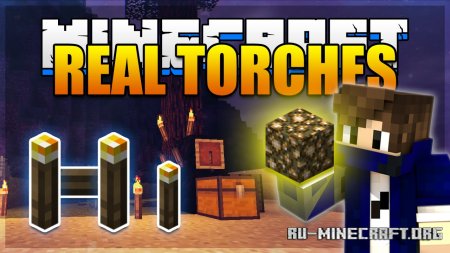  Realistic Torches  Minecraft 1.21