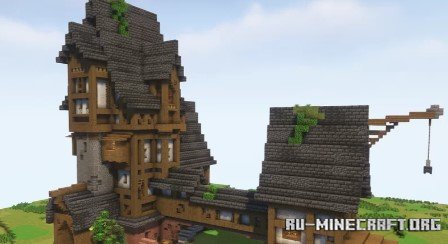  medival fishery house by Stasio_Industry  Minecraft