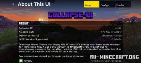  Collapse-UI  Minecraft PE 1.20