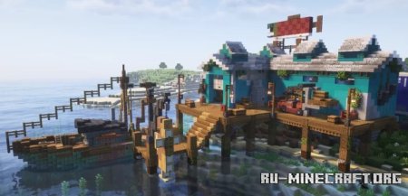  Commercial Fishing Dock And Warehouse  Minecraft