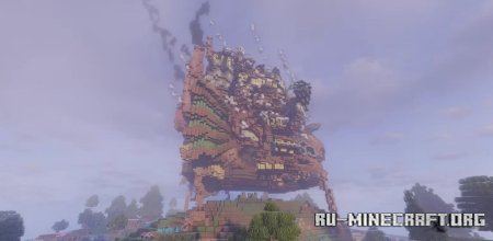  The Howl Moving Castle in Minecraft - Created by NewMY123  Minecraft