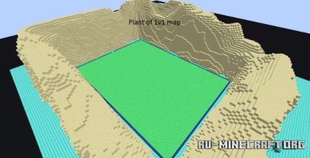  1v1 map plan (build your own map)  Minecraft