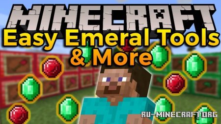 Скачать Easy Emerald Tools & More для Minecraft 1.21