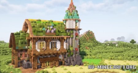  Large Fantasy Farmhouse  Minecraft