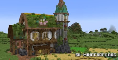  Large Fantasy Farmhouse  Minecraft