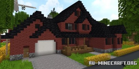  Red Canadian House  Minecraft