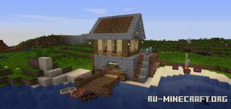  Riverside survival house  Minecraft