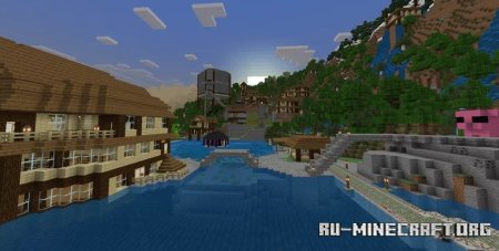  MountainSide Villages  Minecraft