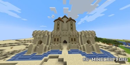  Sand Castle Base by Dovkin  Minecraft