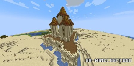  Sand Castle Base by Dovkin  Minecraft